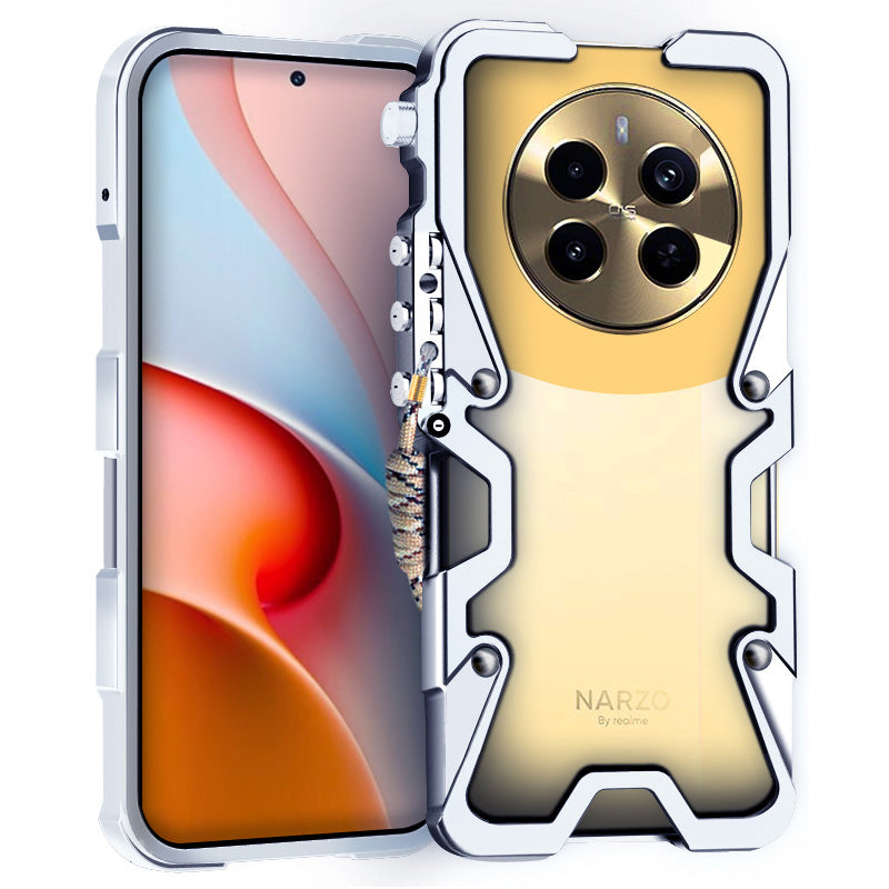 For Realme Narzo 70 Pro 5G Case Bump Proof Aluminium Alloy Phone Protector For Realme Narzo 70 Pro 5G Case Bump Proof Aluminium Alloy Phone Protector